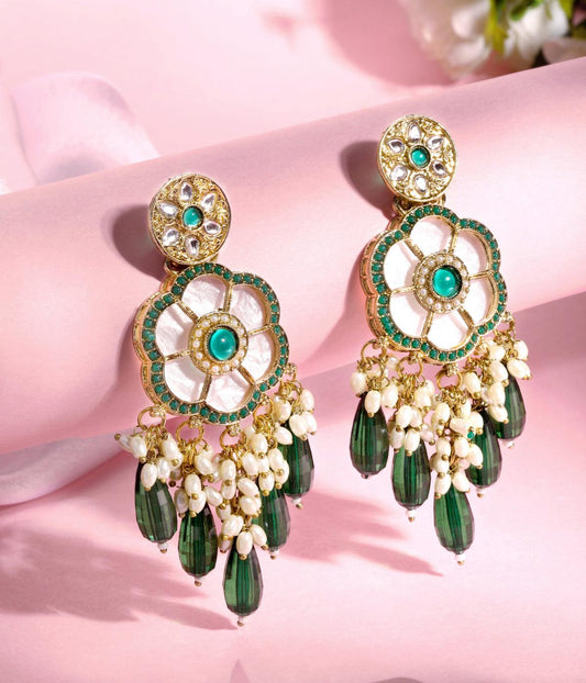 Blooming Elegance: Traditional Floral Earrings - ASMITTA Jewellery