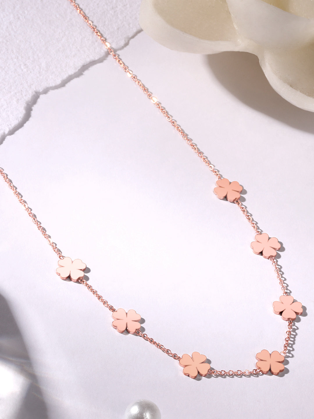 Rose Gold Handcrafted Chain With Lobster Claw Clasp.