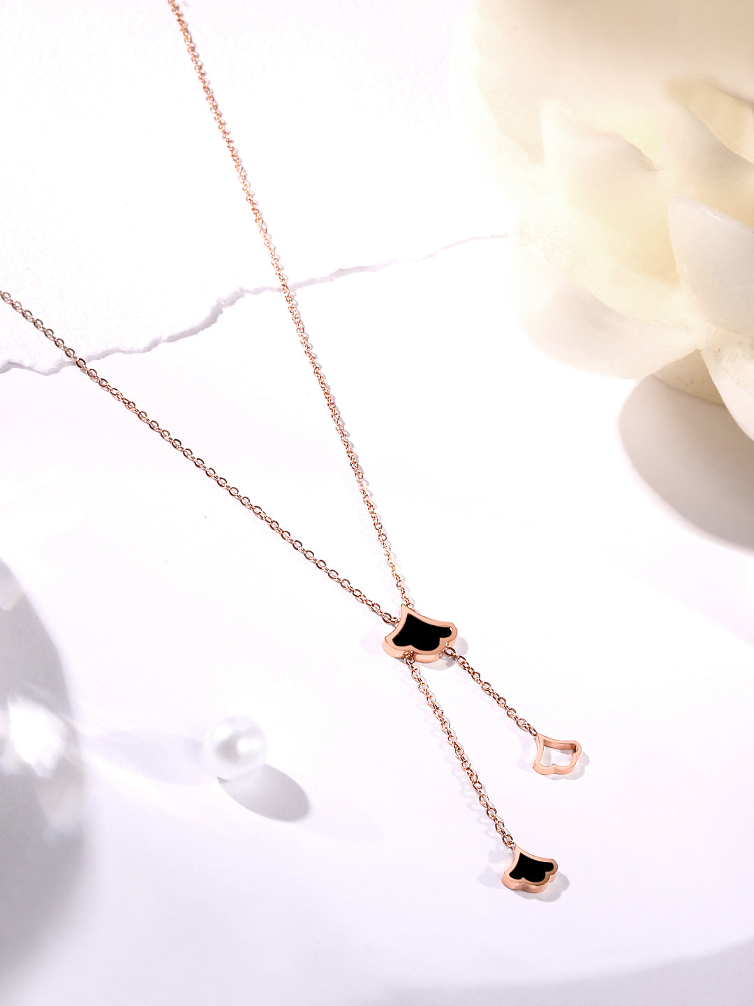 Rose Gold Handcrafted Chain With Lobster Claw Clasp.