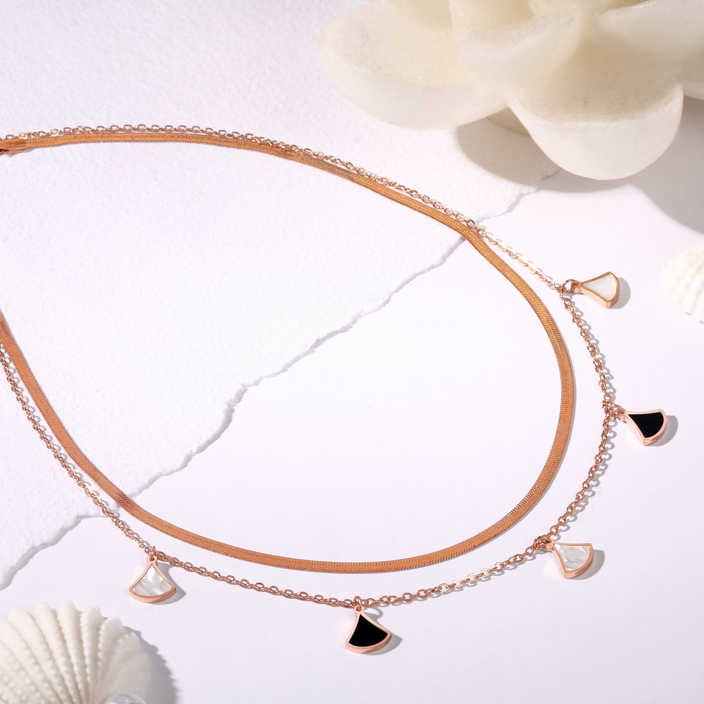 Rose Gold Handcrafted Chain With Lobster Claw Clasp.