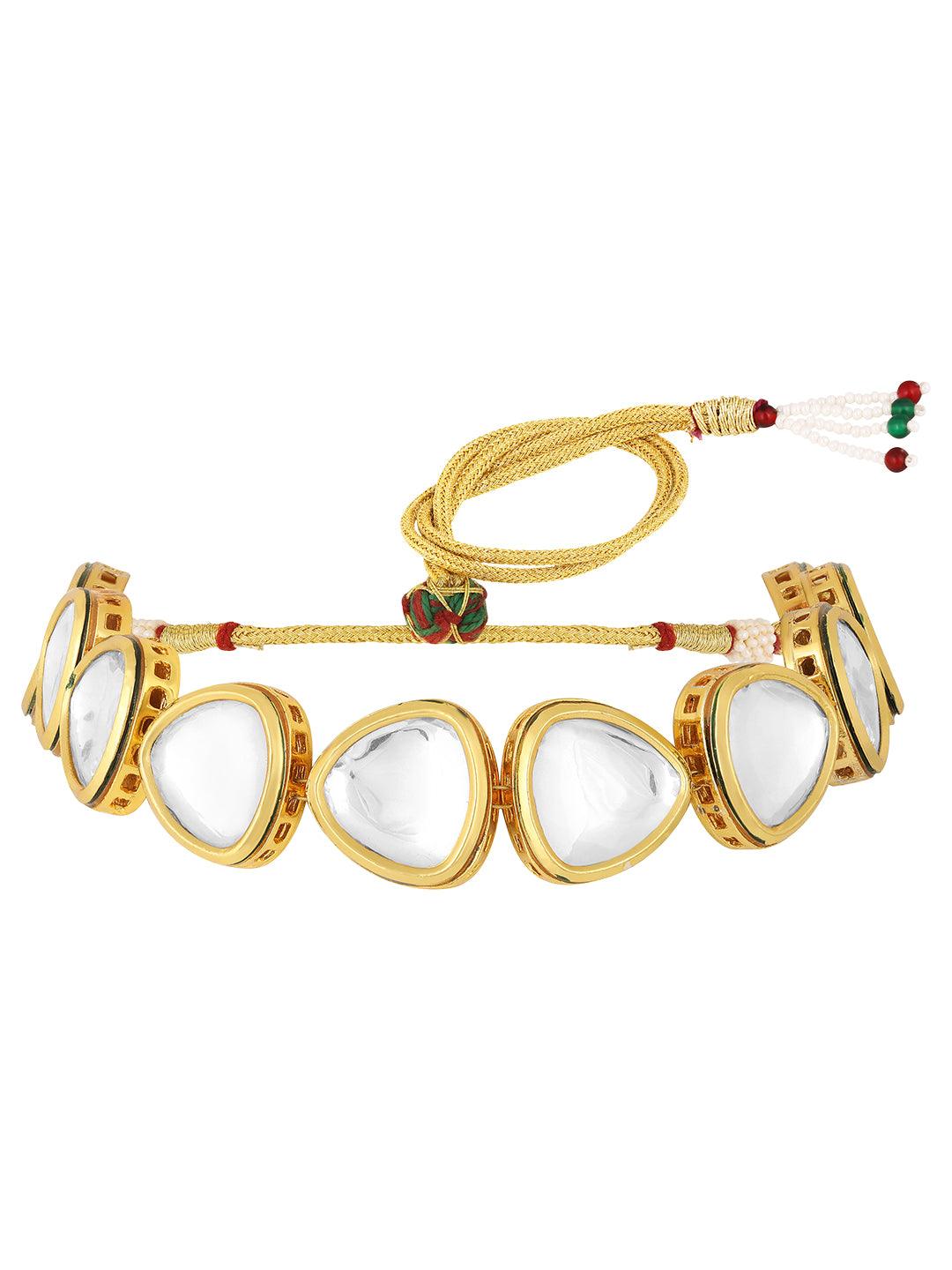 Kundan Elegance Choker Set - ASMITTA Jewellery