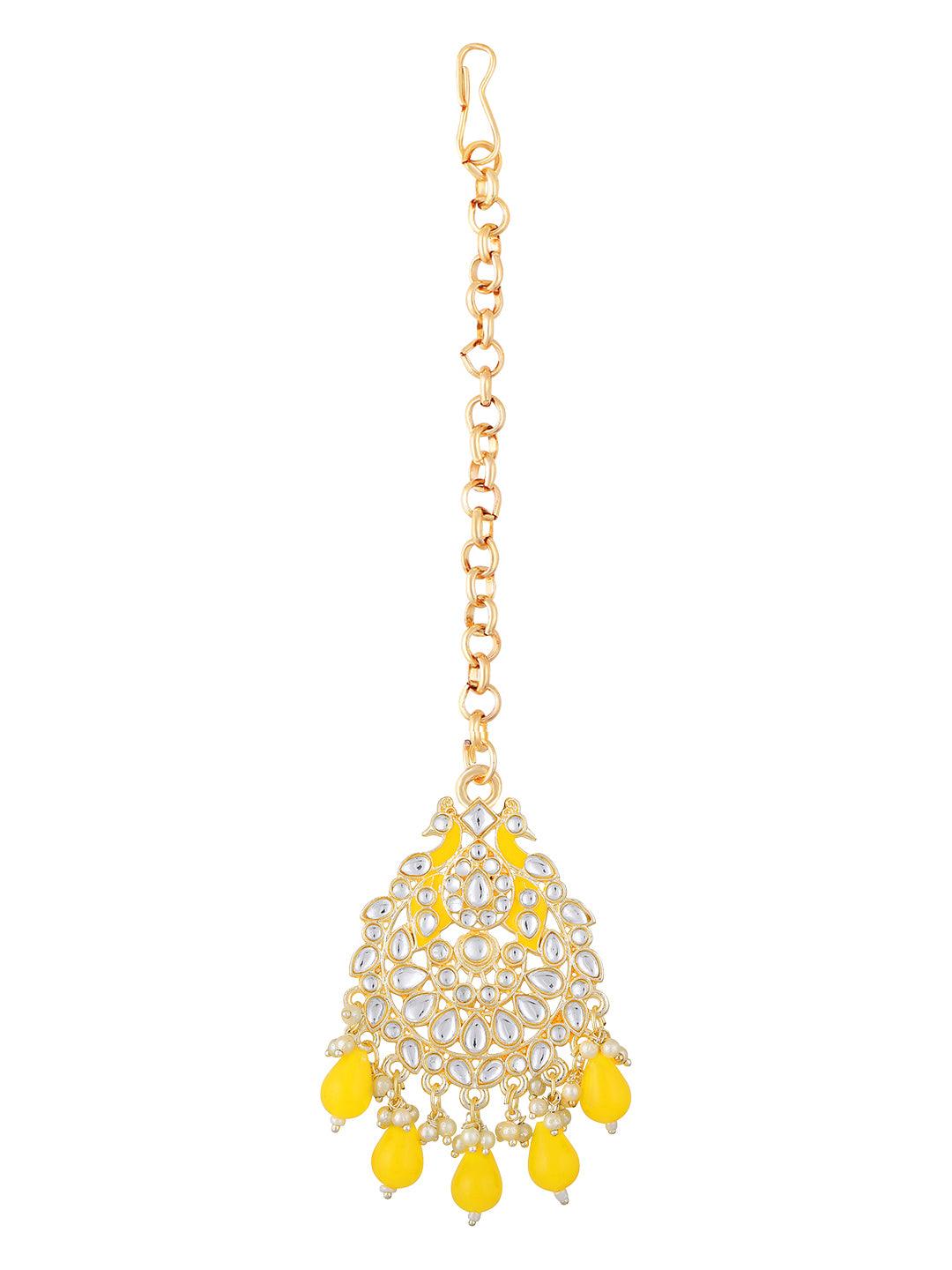 Chic Meenakari Pearl Choker Set - ASMITTA Jewellery