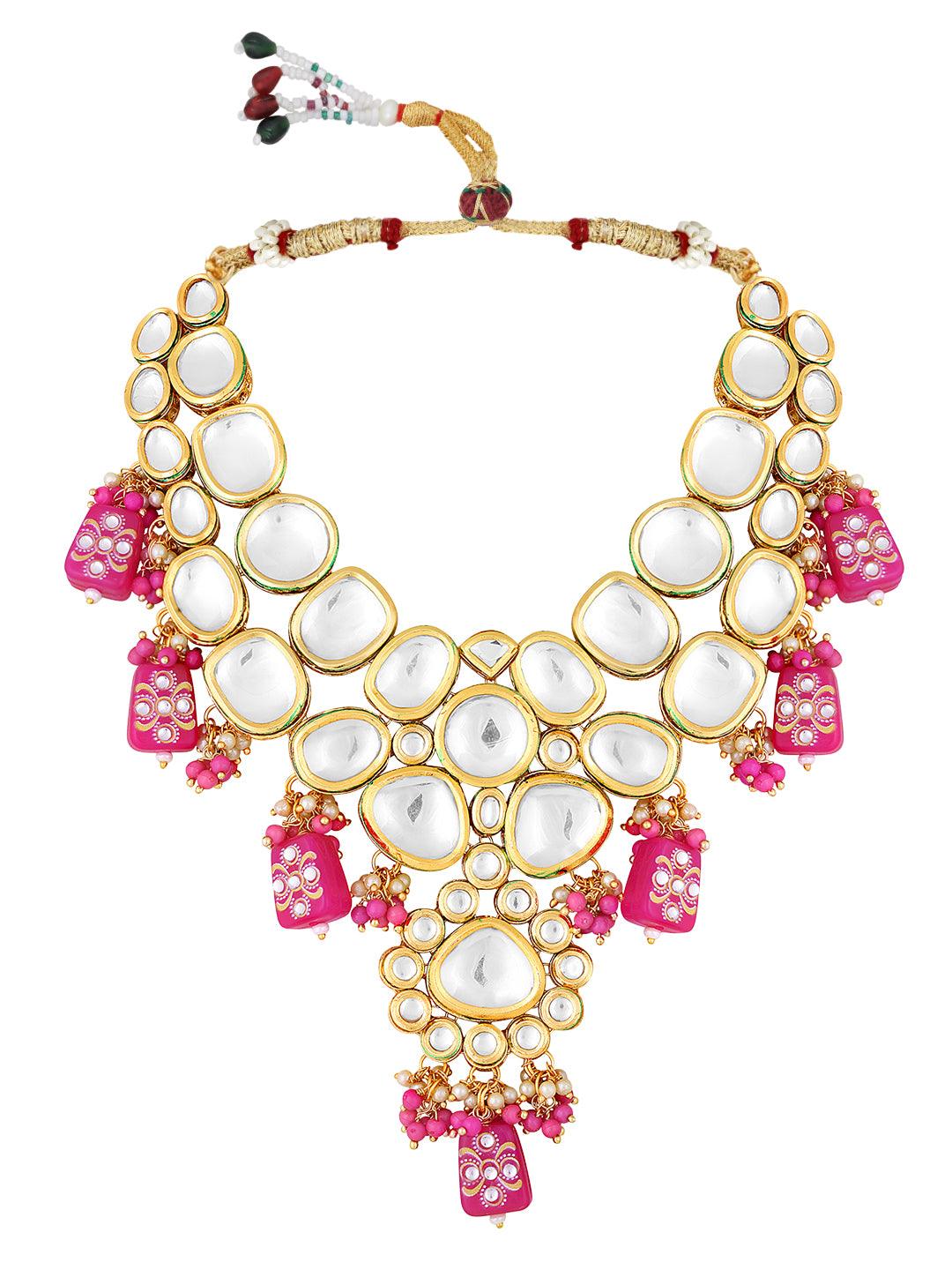 Kundan Glam Choker Set - ASMITTA Jewellery