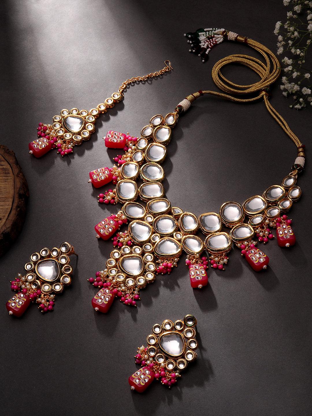 Kundan Glam Choker Set - ASMITTA Jewellery