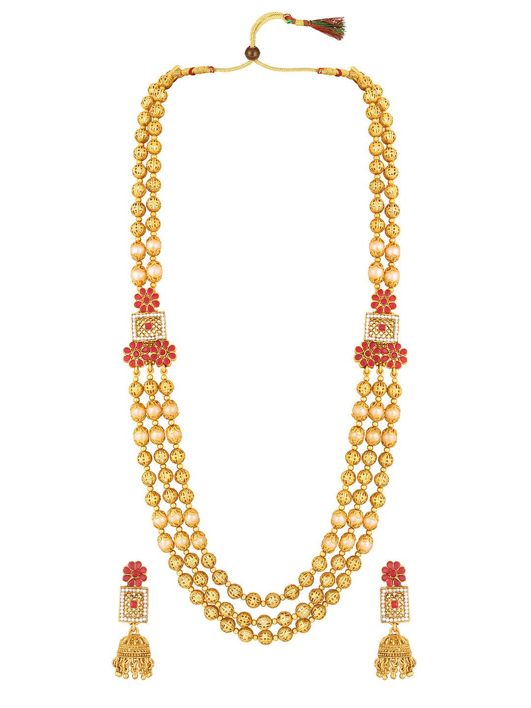 Graceful Elegance Long Jewellery Set - ASMITTA Jewellery