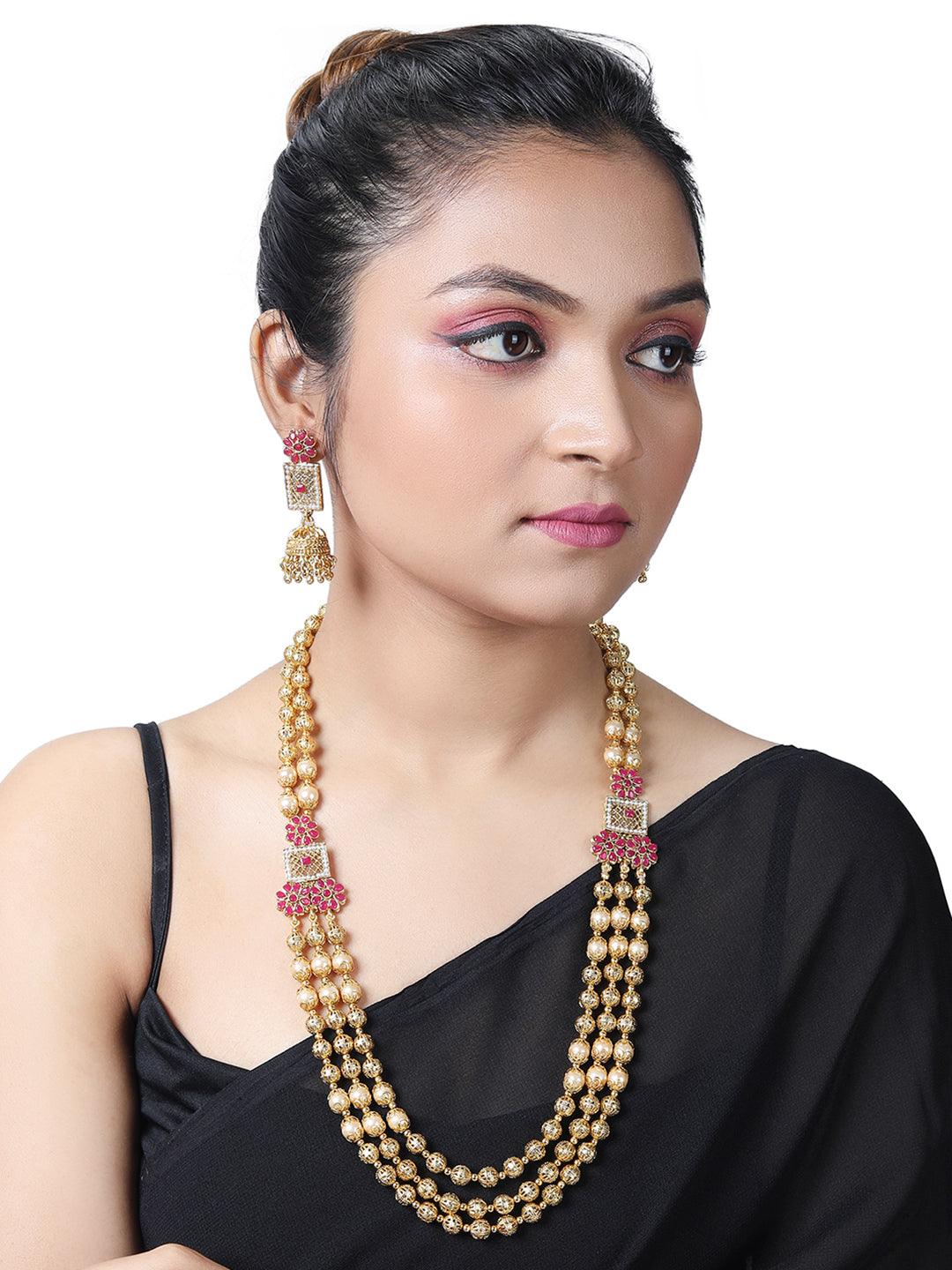 Graceful Elegance Long Jewellery Set - ASMITTA Jewellery