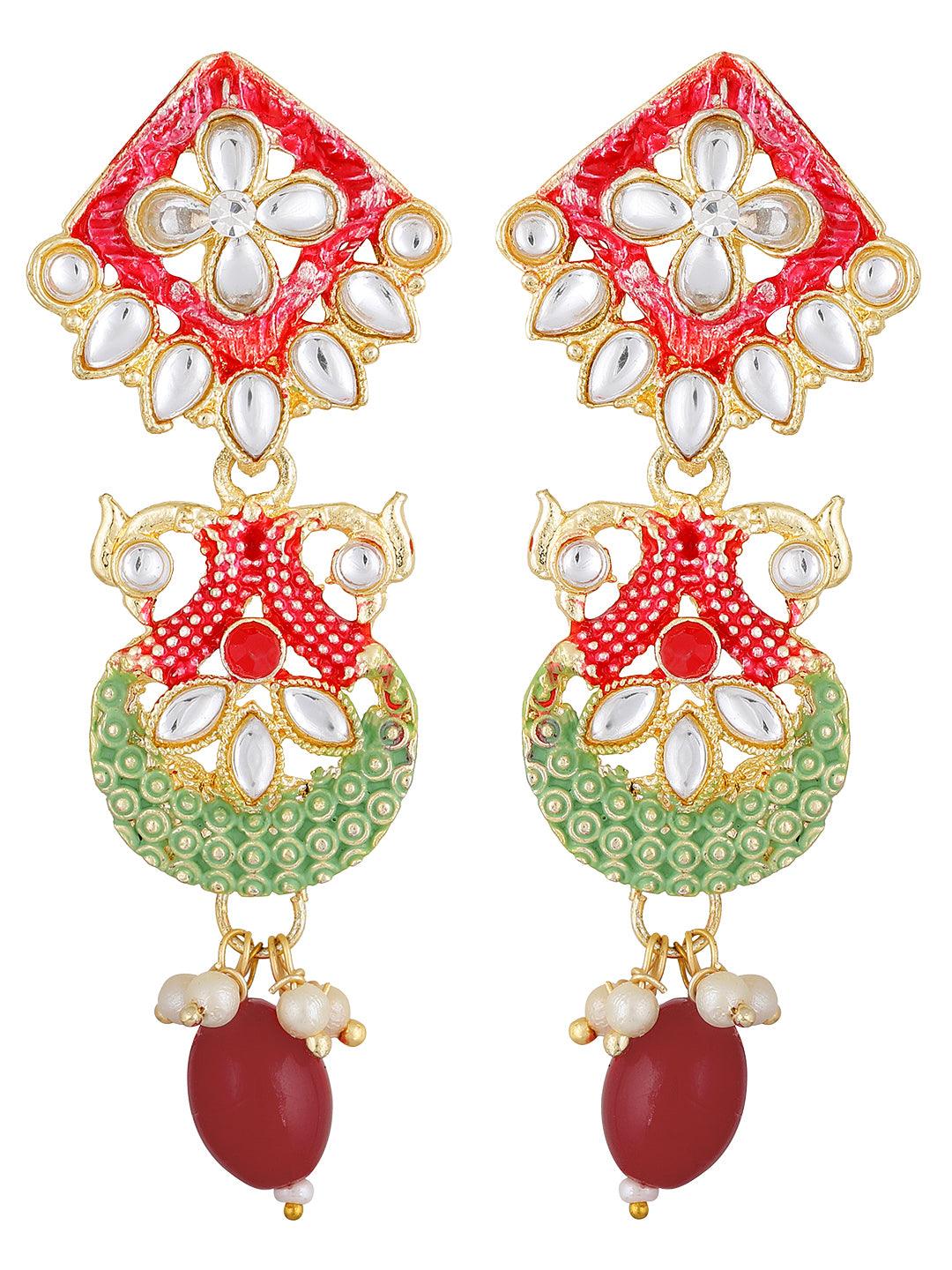 Gold Plated Multicolor Pearl Choker Set - ASMITTA Jewellery