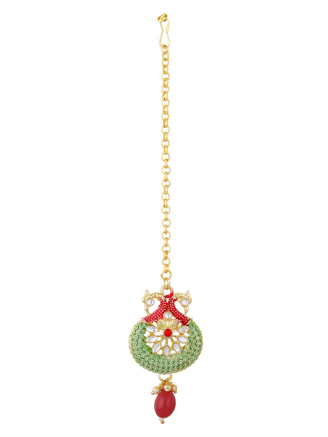 Gold Plated Multicolor Pearl Choker Set - ASMITTA Jewellery