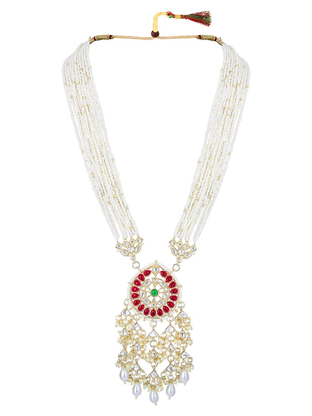 Ethereal Meenakari Long Jewellery Set - ASMITTA Jewellery