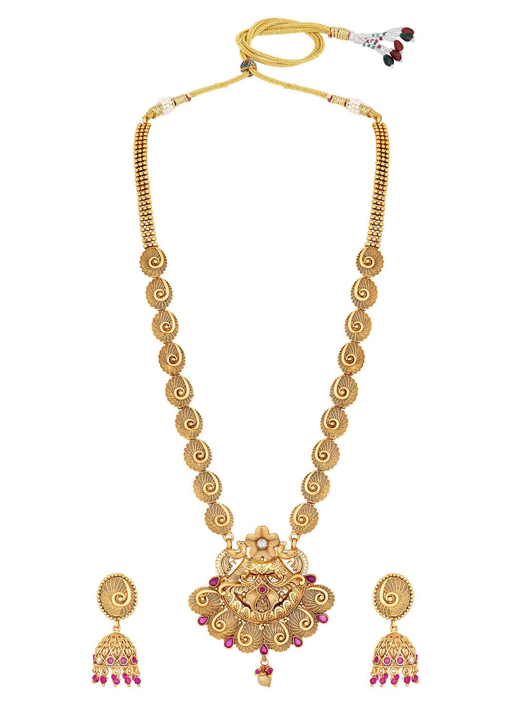 Celestial Charm Long Necklace Set - ASMITTA Jewellery