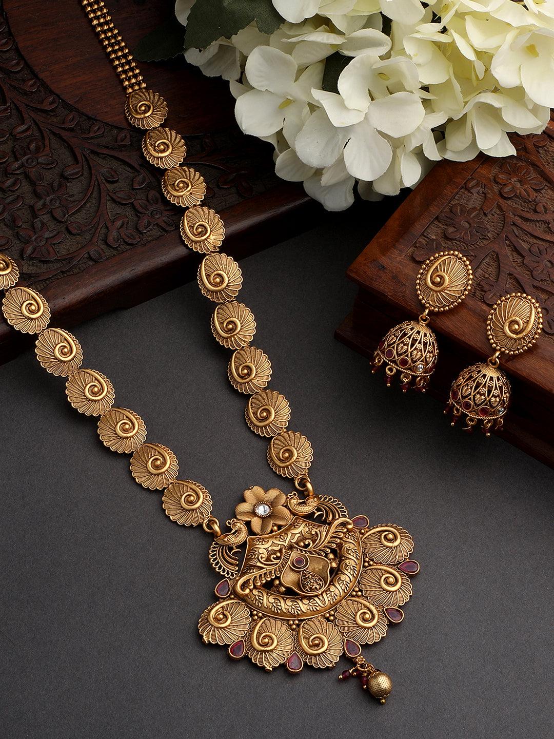 Celestial Charm Long Necklace Set - ASMITTA Jewellery