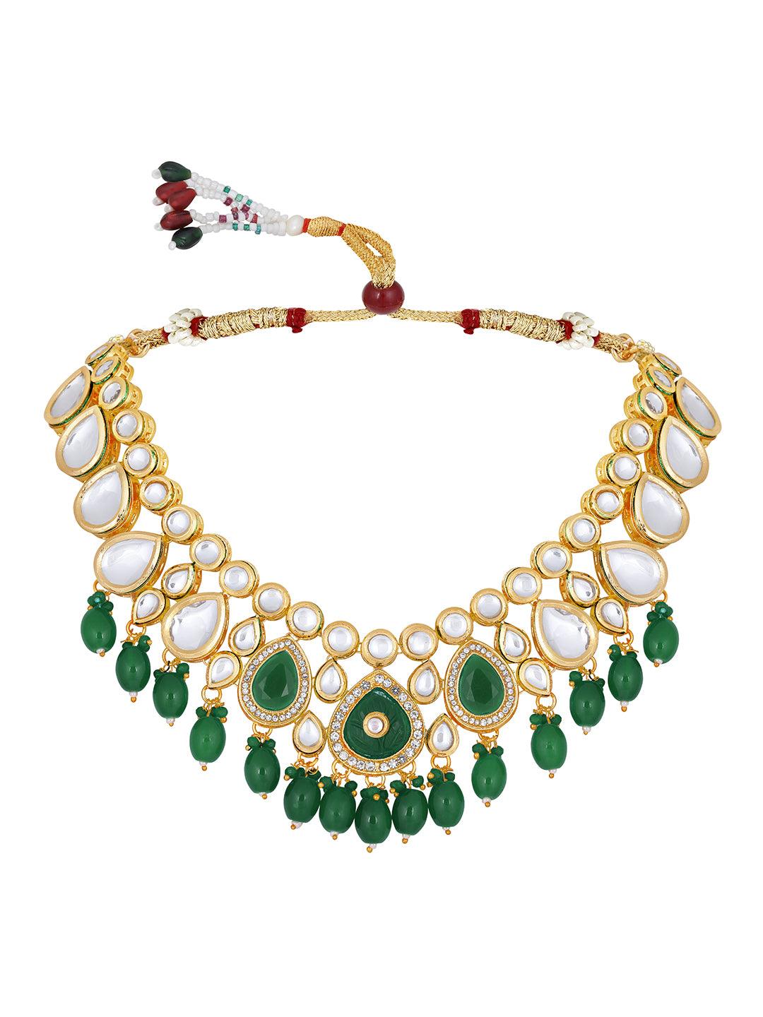 Gilded Elegance Choker Set - ASMITTA Jewellery
