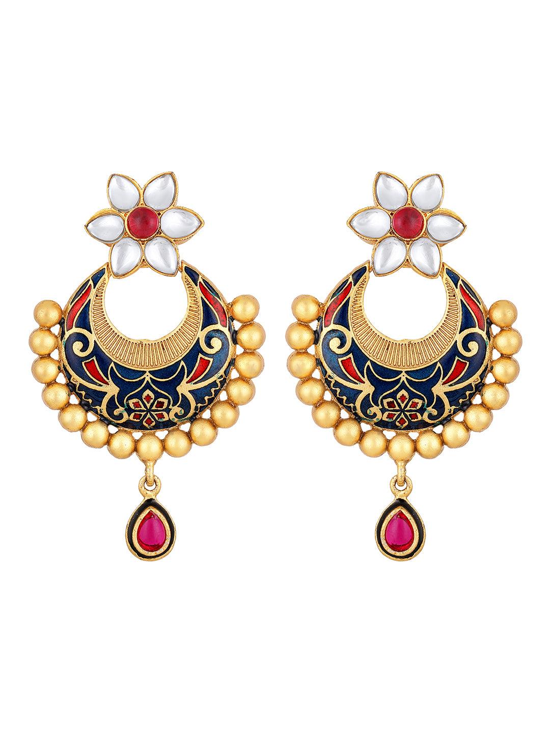 Elegant Meenakari Pearl Choker Set - ASMITTA Jewellery