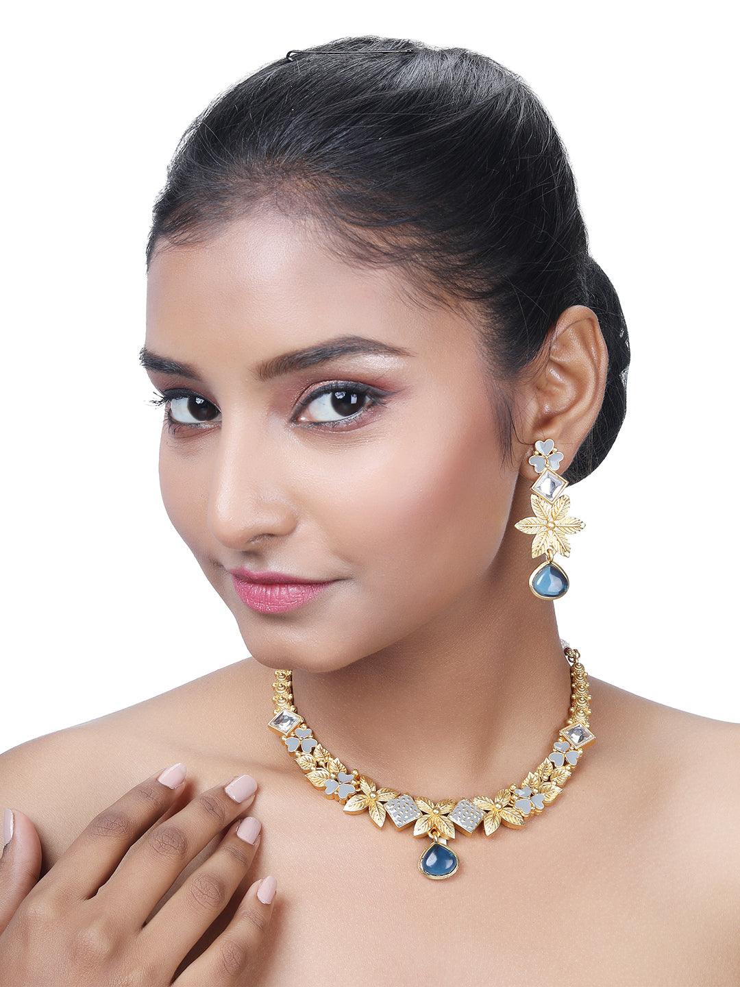 Meenakari Elegance Choker Set - ASMITTA Jewellery