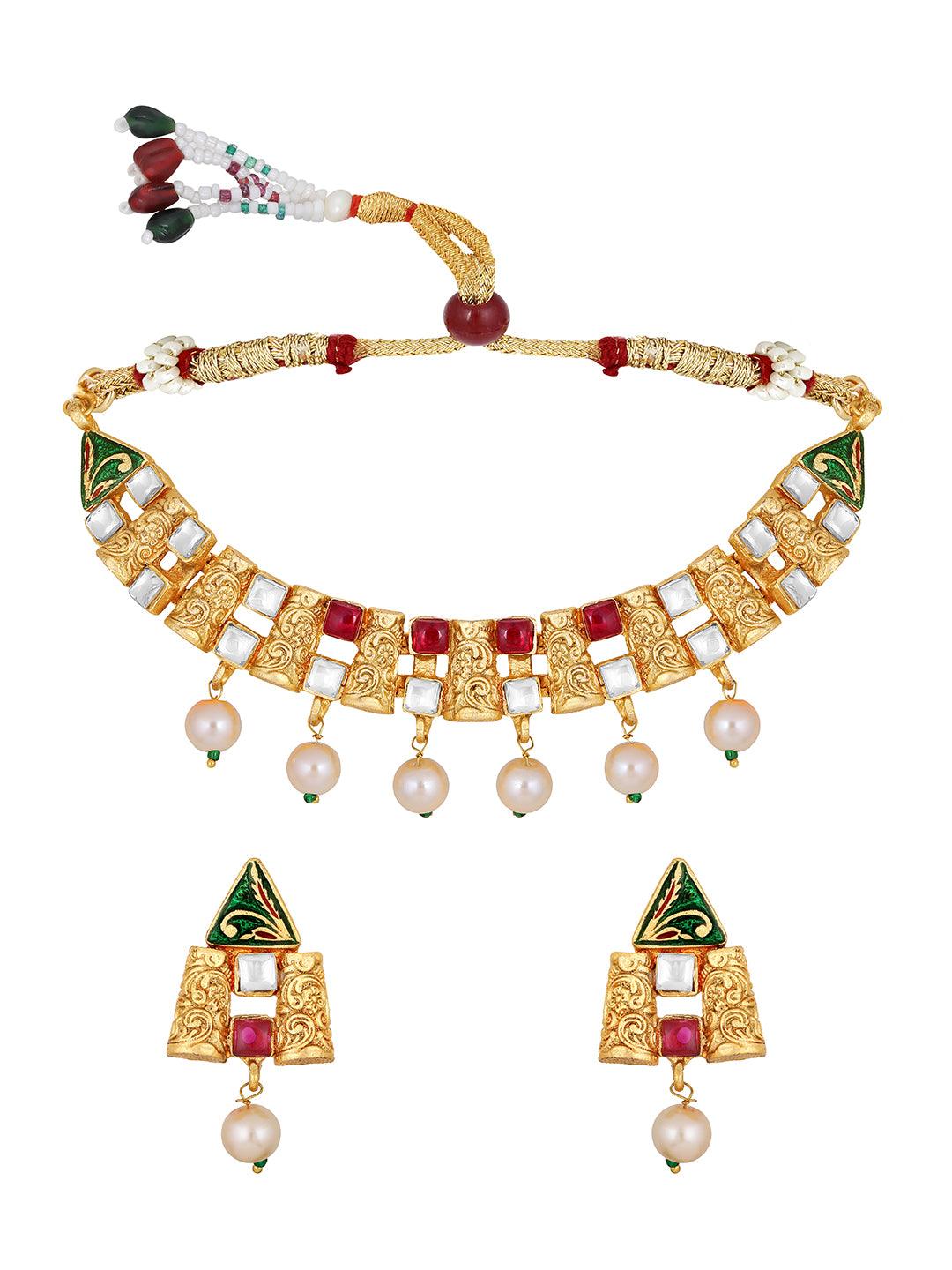 Eternal Elegance Choker Set - ASMITTA Jewellery