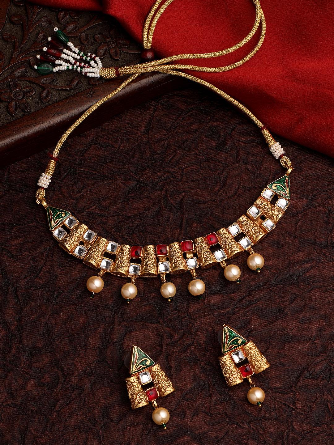 Eternal Elegance Choker Set - ASMITTA Jewellery