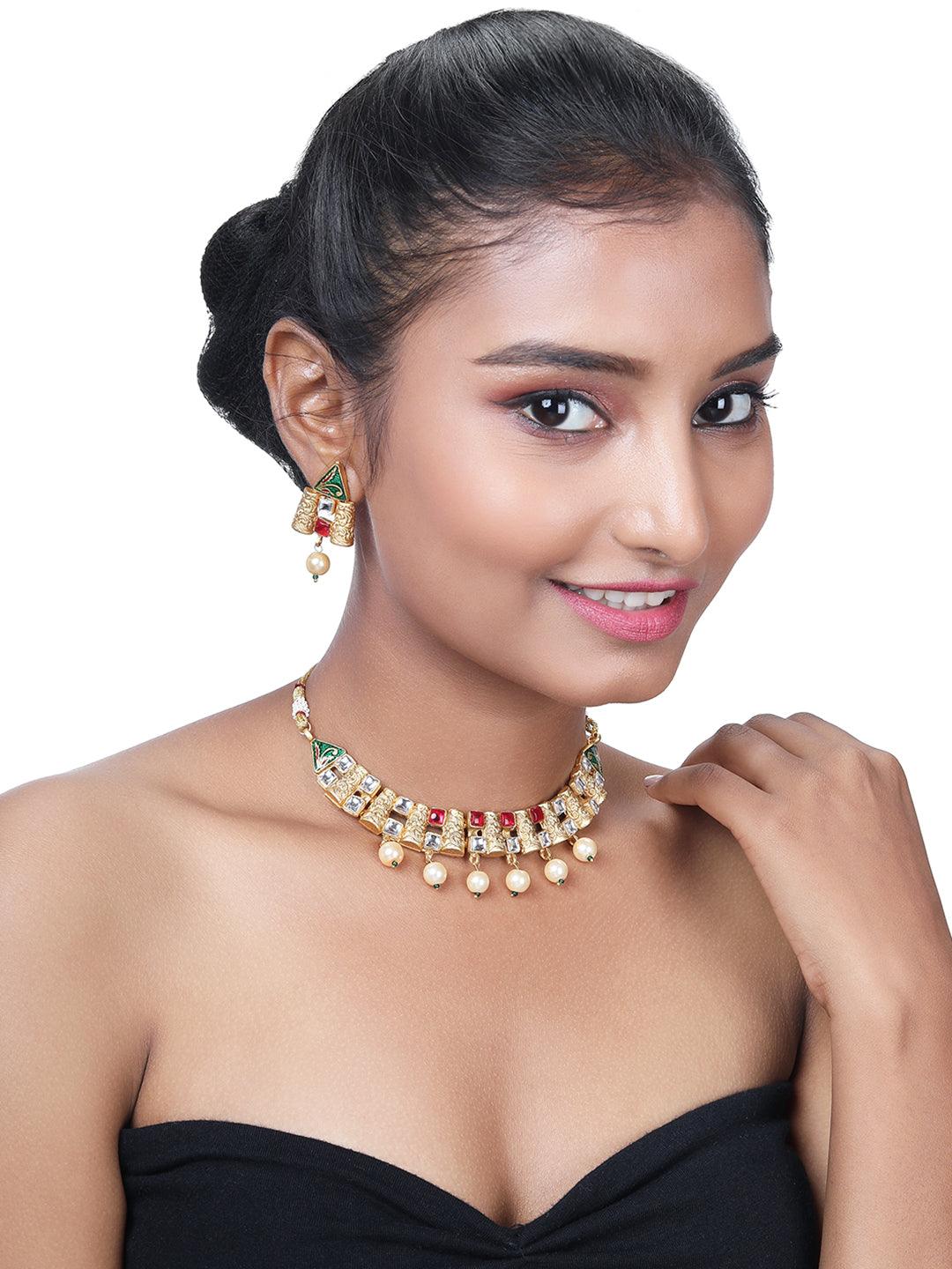 Eternal Elegance Choker Set - ASMITTA Jewellery