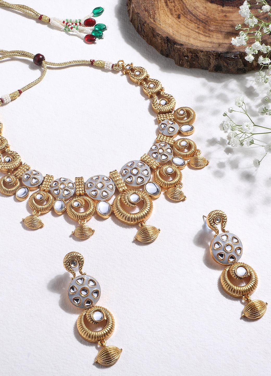 Regal Meenakari Choker Set - ASMITTA Jewellery