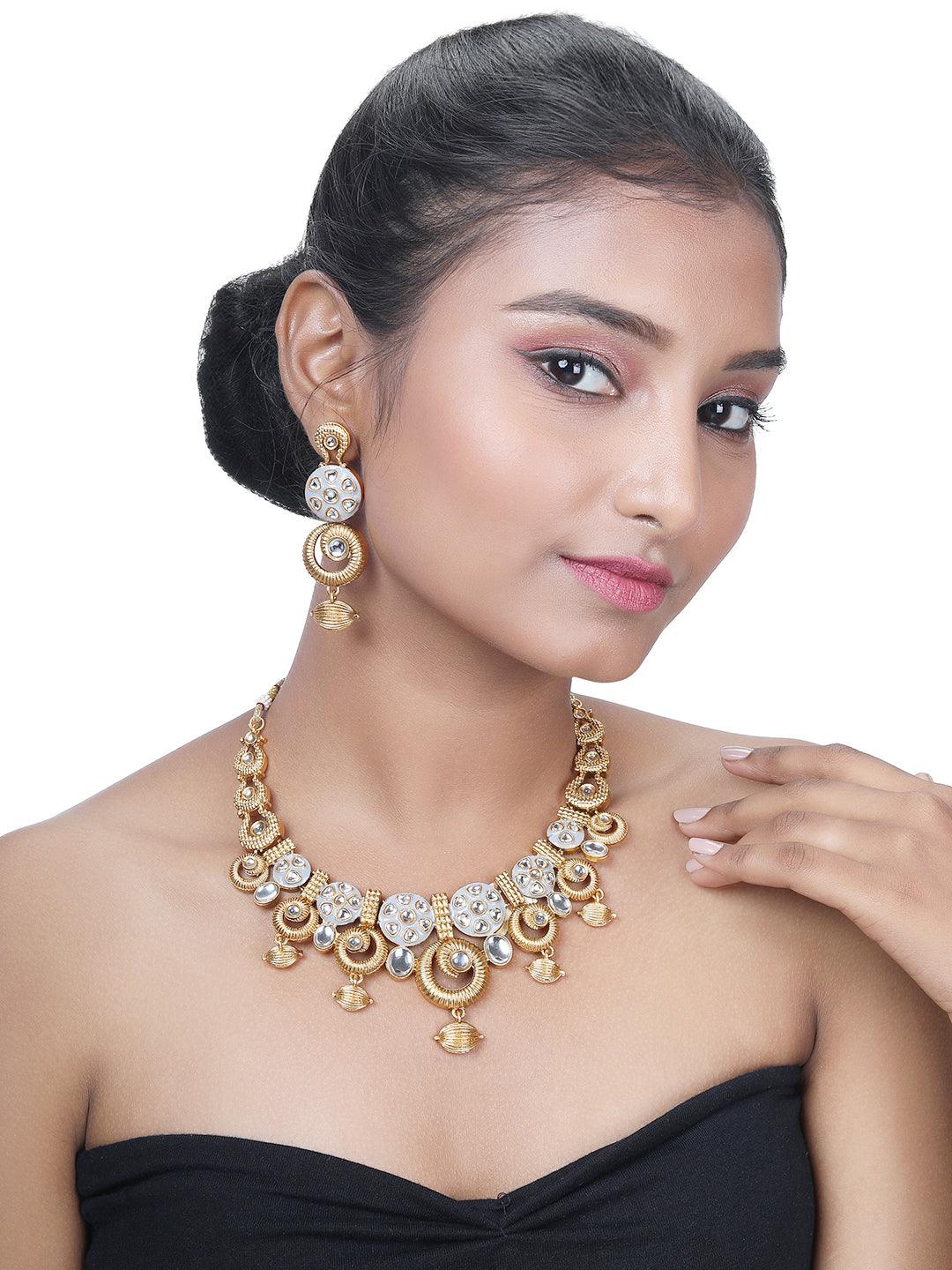 Regal Meenakari Choker Set - ASMITTA Jewellery