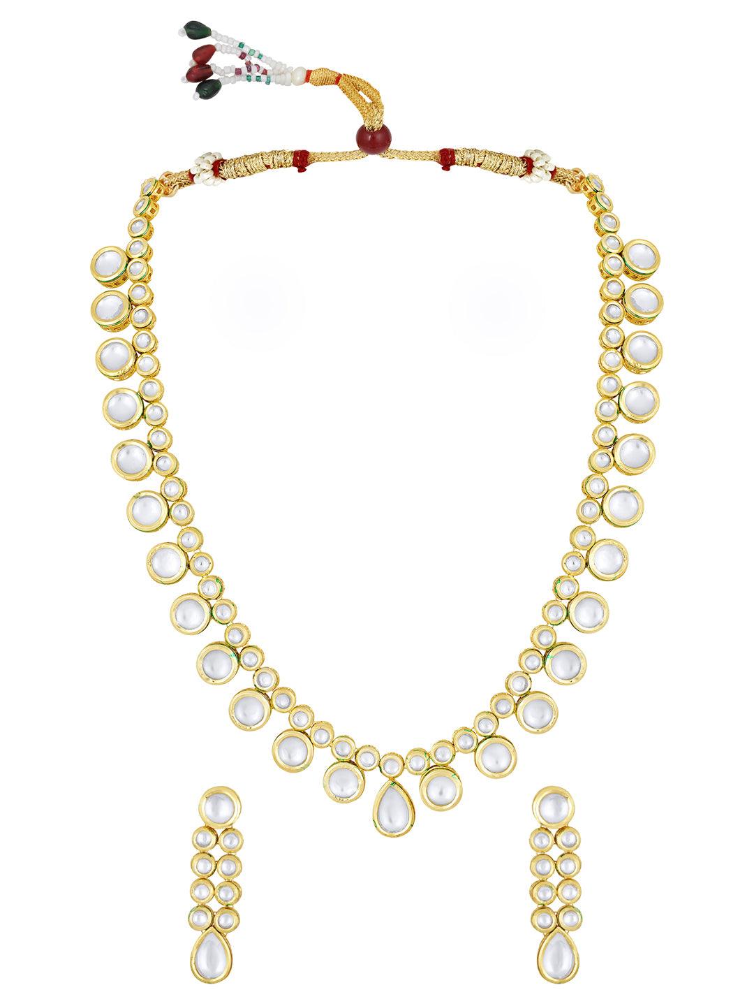 Kundan Elegance Long Set - ASMITTA Jewellery