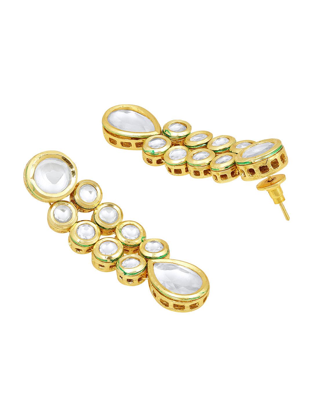 Kundan Elegance Long Set - ASMITTA Jewellery