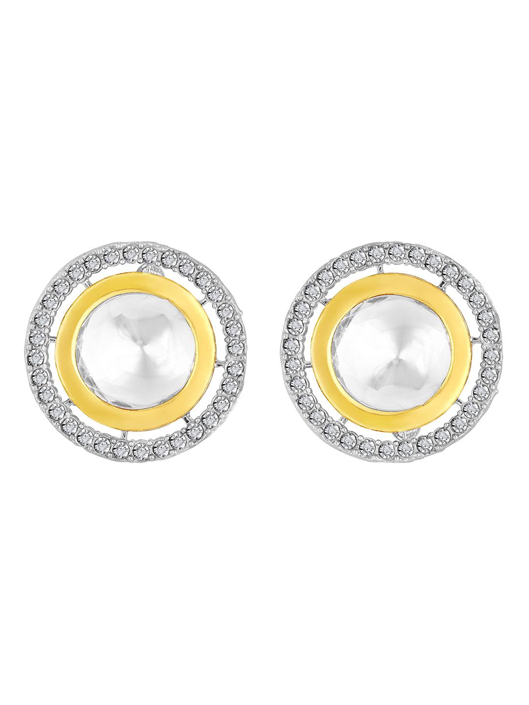 Chic Harmony: Two-Tone Pearl Indowestern Choker Set - ASMITTA Jewellery