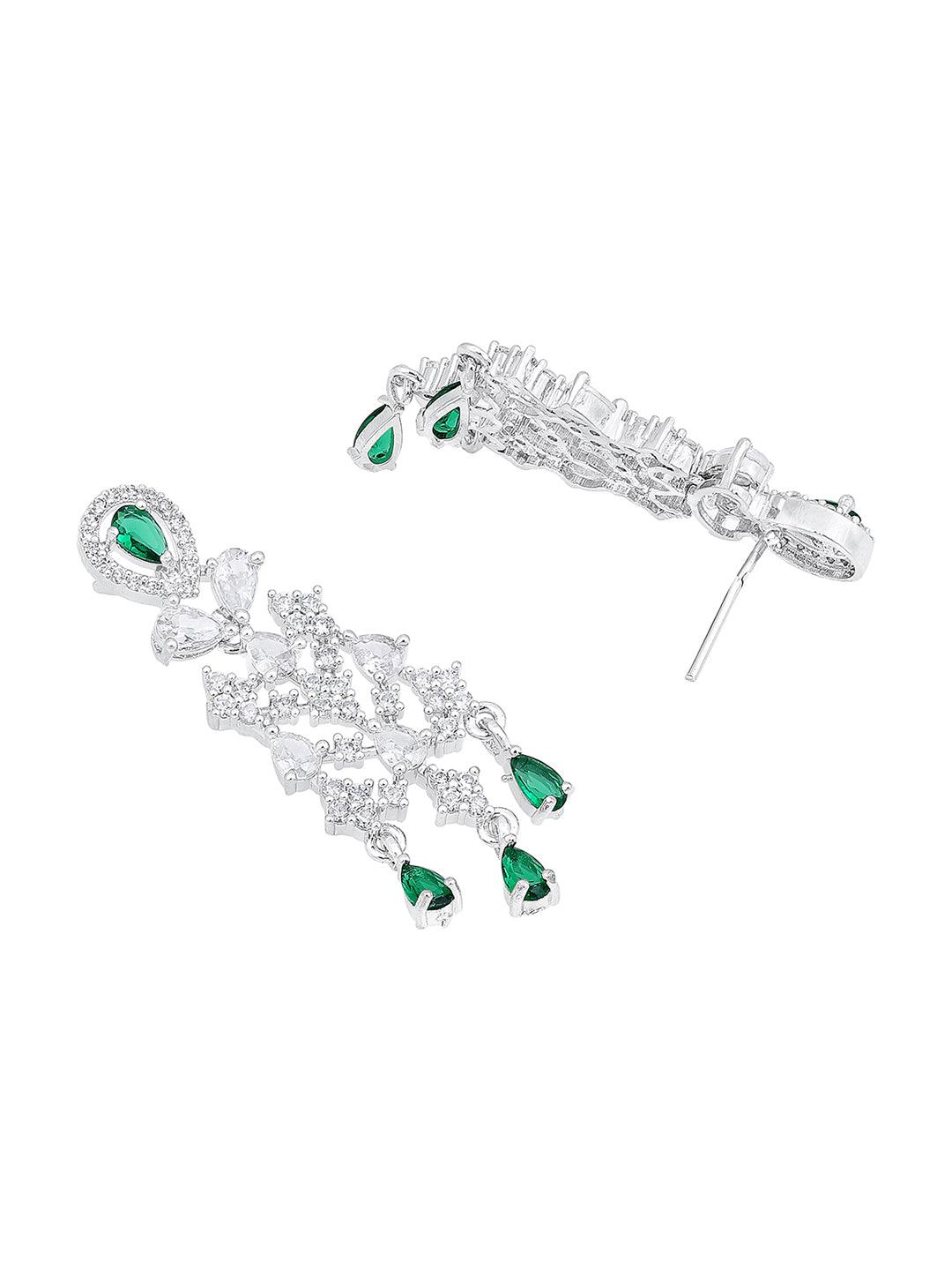 Emerald Elegance CZ Set - ASMITTA Jewellery