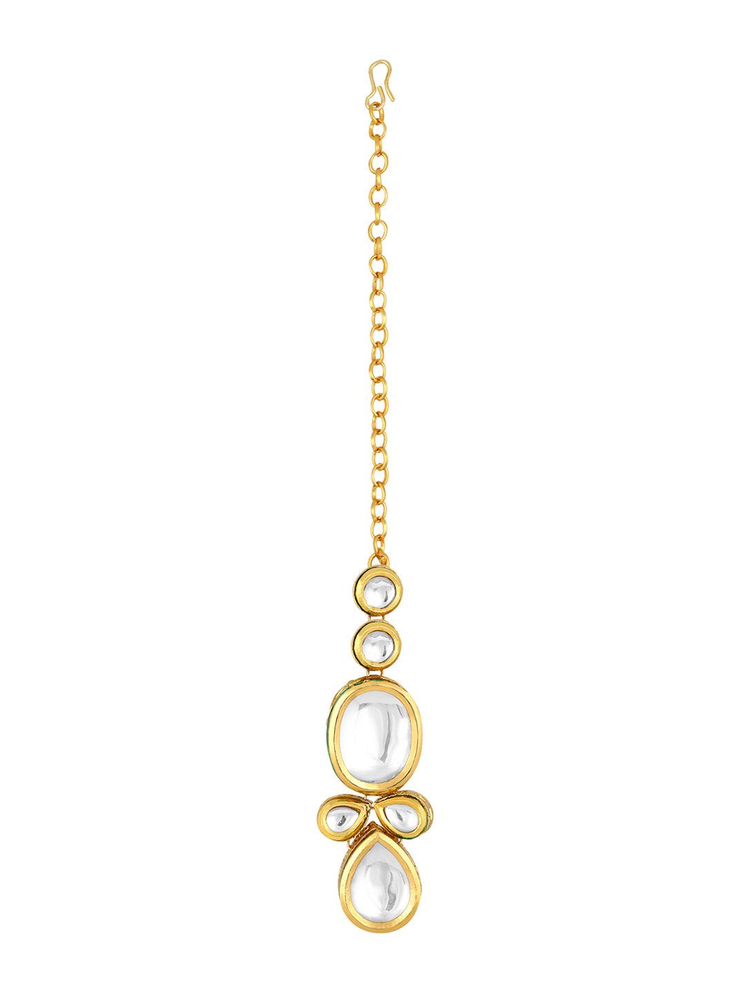 Kundan Regal Choker Set - ASMITTA Jewellery