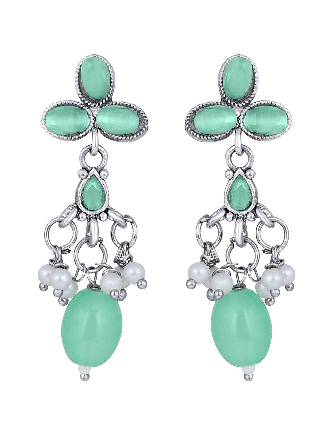 Aqua Elegance Choker Set - ASMITTA Jewellery