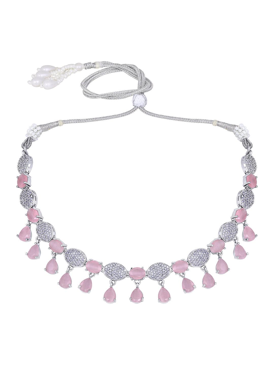 Blush & Sparkle Choker Set - ASMITTA Jewellery