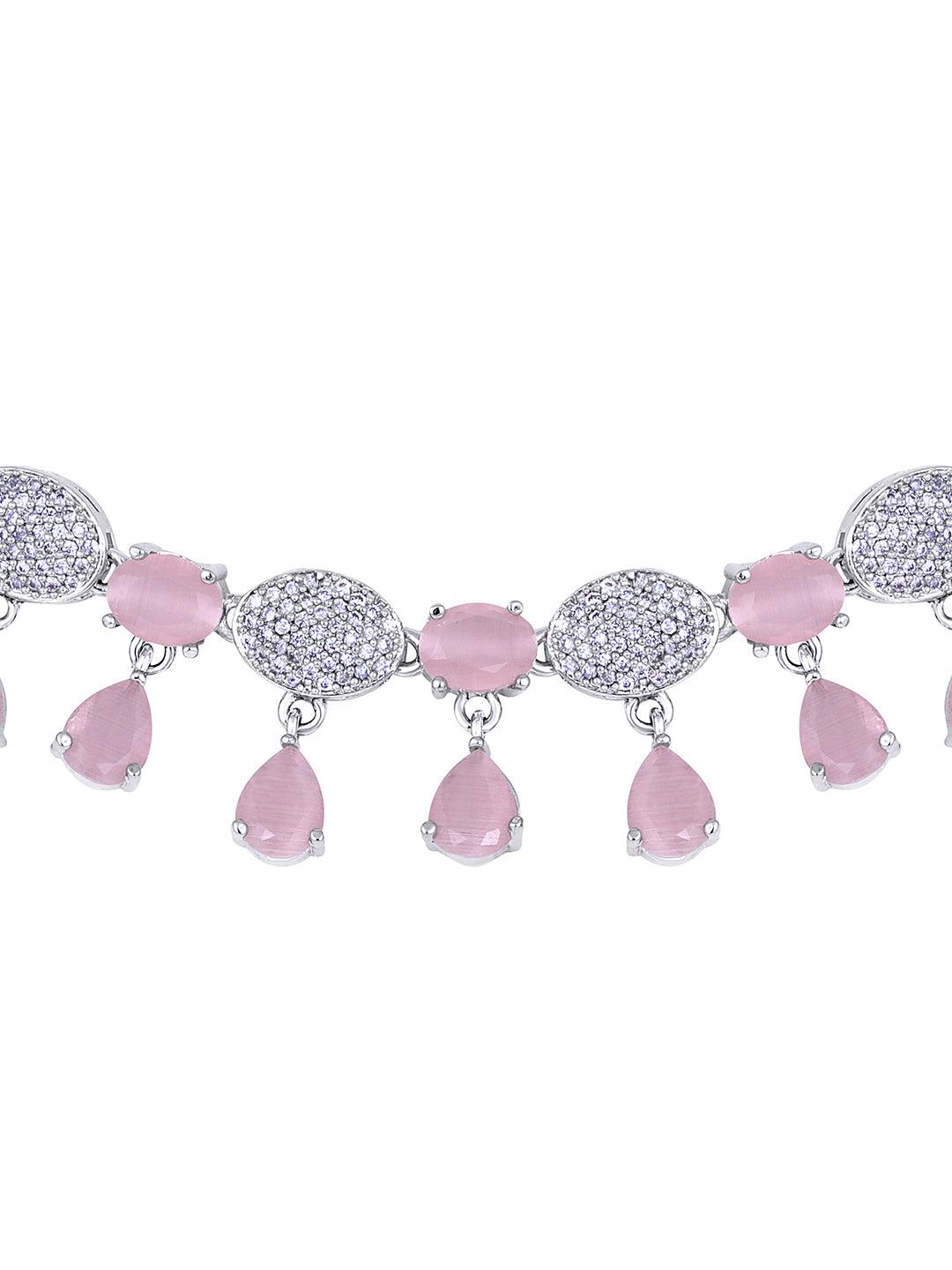 Blush & Sparkle Choker Set - ASMITTA Jewellery