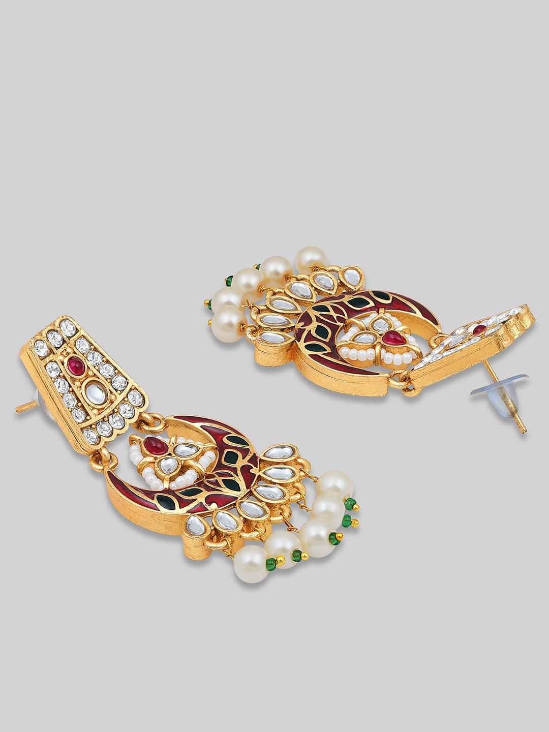 Ethereal Meenakari Choker Set - ASMITTA Jewellery