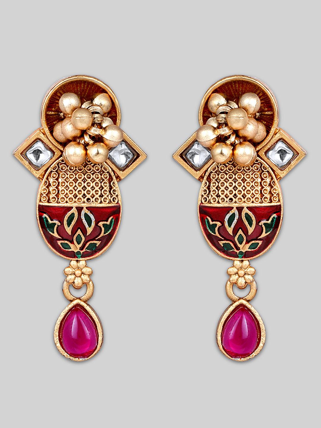 Radiant Meenakari Choker Set - ASMITTA Jewellery