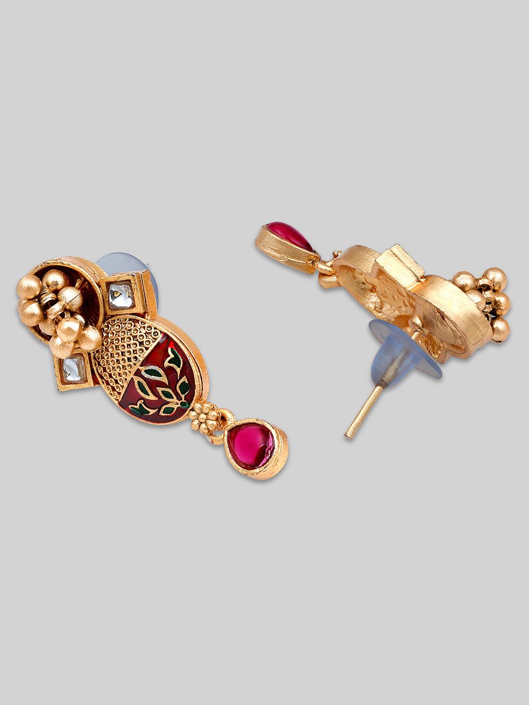 Radiant Meenakari Choker Set - ASMITTA Jewellery