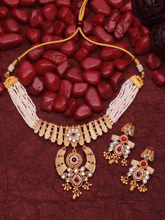 Pearl Radiance Choker Set - ASMITTA Jewellery