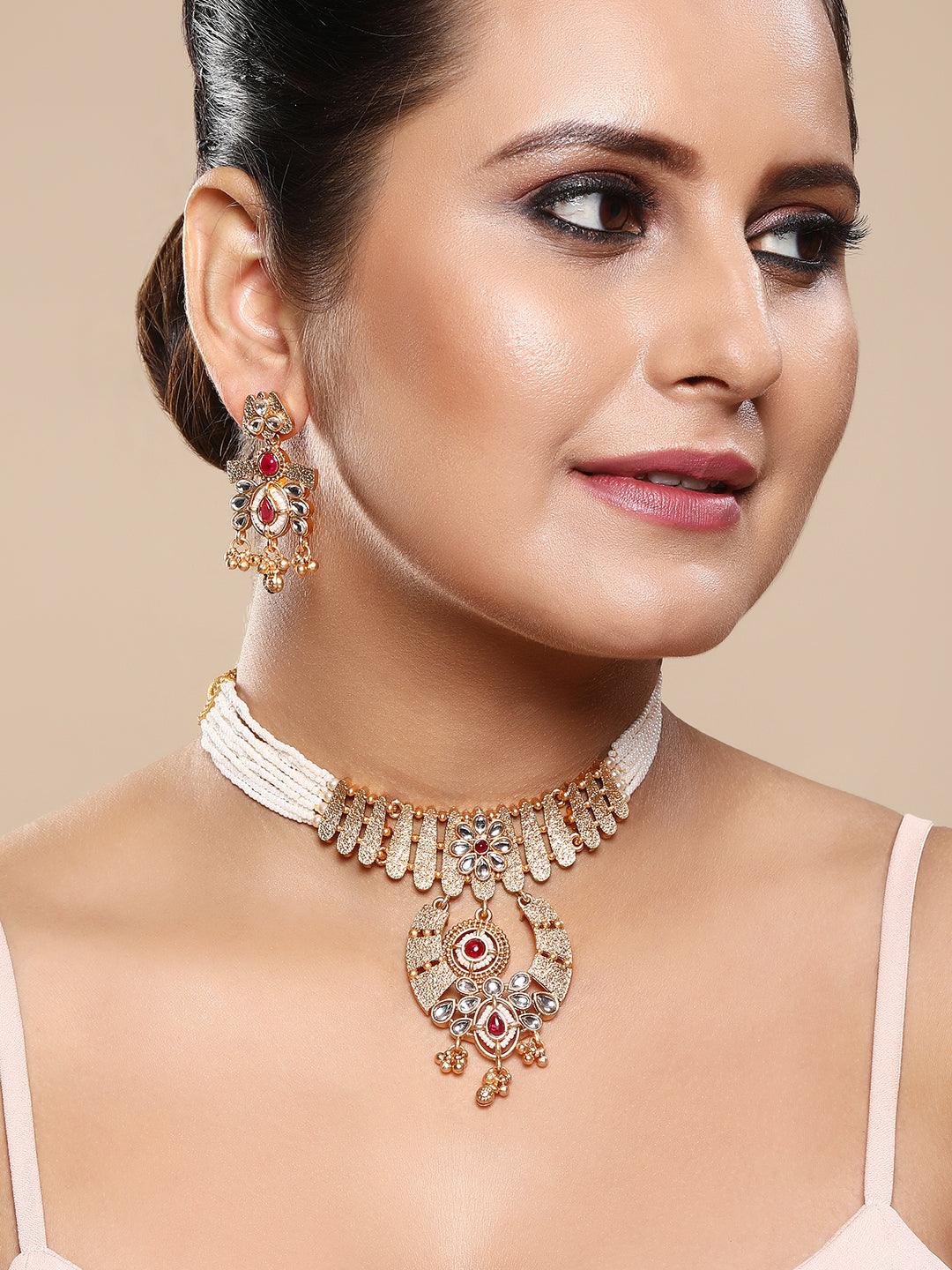 Pearl Radiance Choker Set - ASMITTA Jewellery