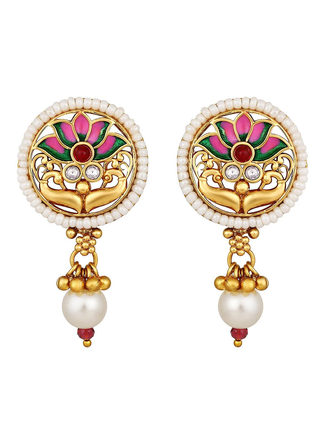 Meenakari Charm Choker Set - ASMITTA Jewellery