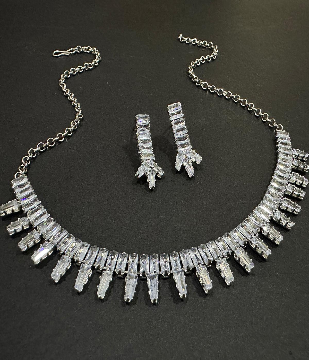 Chic Stone Choker Set - ASMITTA Jewellery