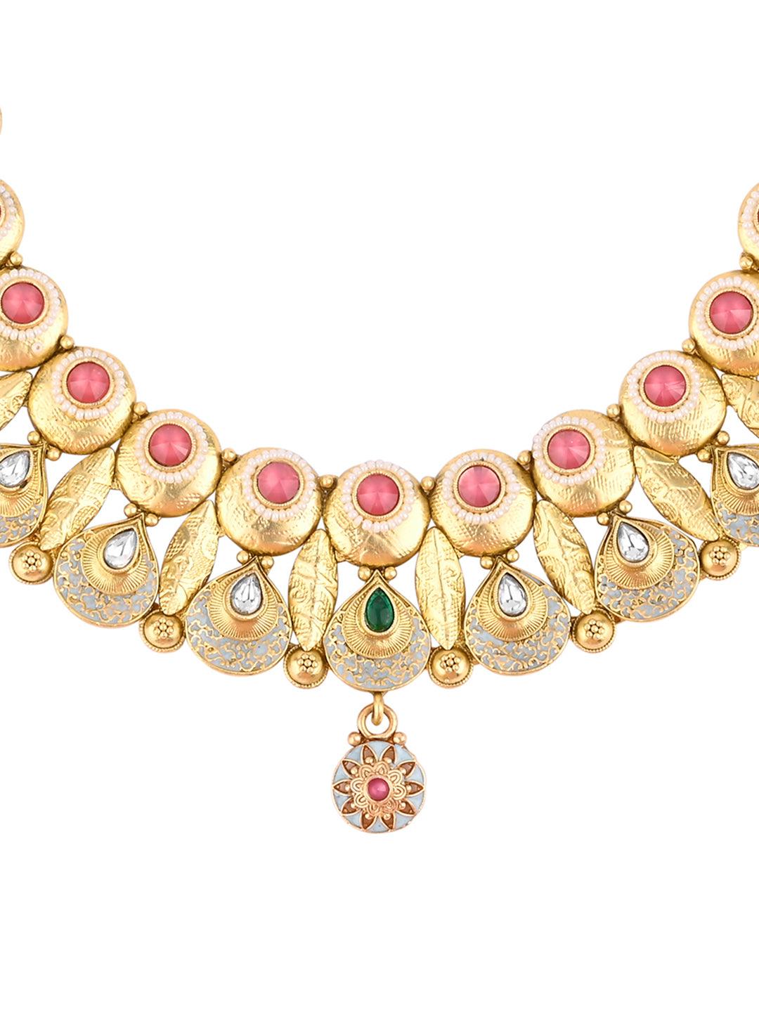 Meenakari Luxe Choker Set - ASMITTA Jewellery