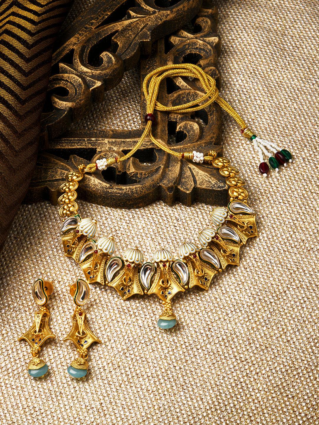 Charm Choker Set - ASMITTA Jewellery