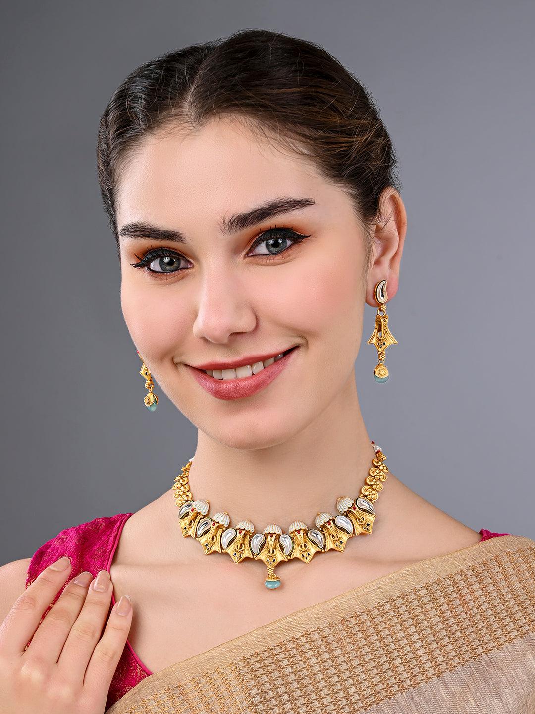 Charm Choker Set - ASMITTA Jewellery