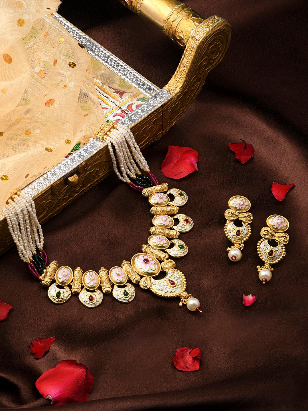 Kundan Peacock Delight - ASMITTA Jewellery