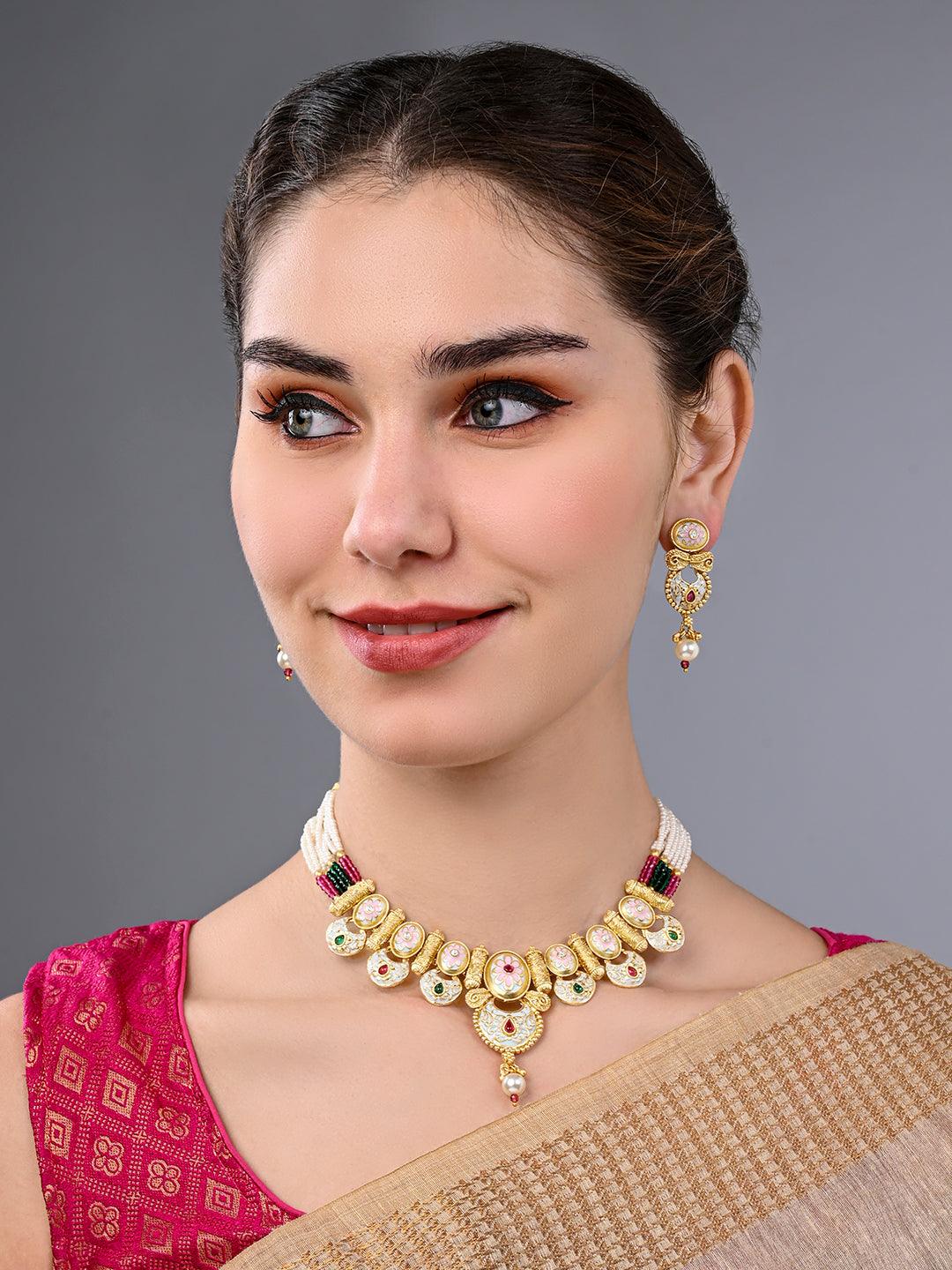 Kundan Peacock Delight - ASMITTA Jewellery