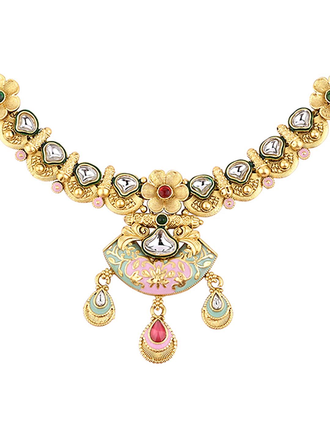 Majestic Kundan Choker Set - ASMITTA Jewellery