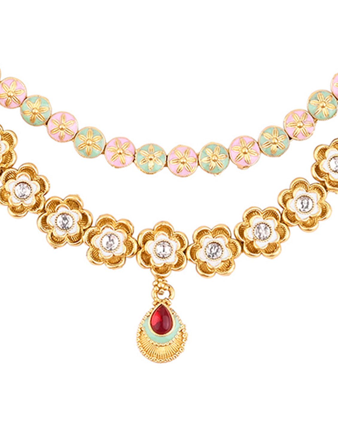 Kundan Radiance Choker Set - ASMITTA Jewellery