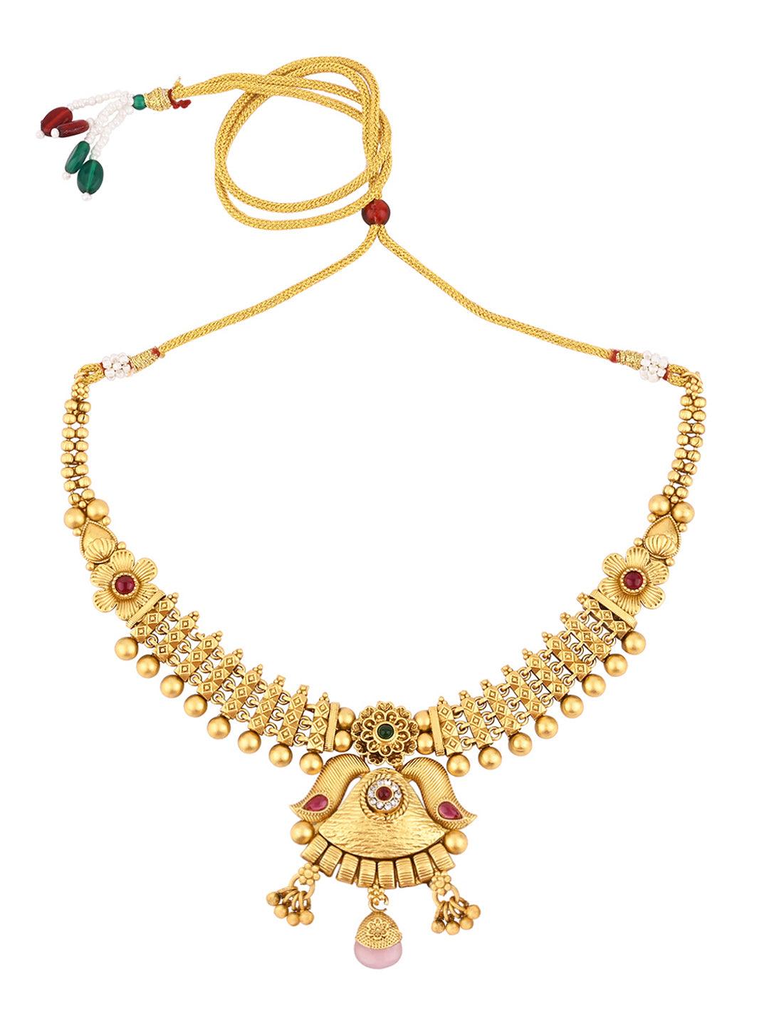 Regal Kundan Choker Set - ASMITTA Jewellery