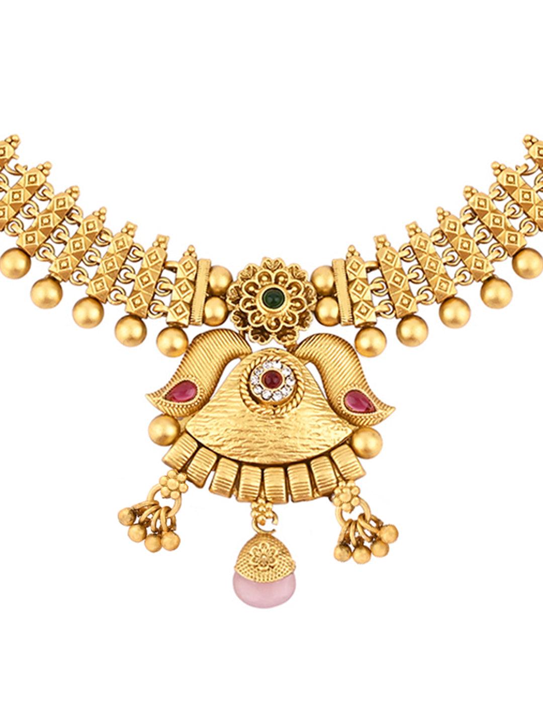 Regal Kundan Choker Set - ASMITTA Jewellery