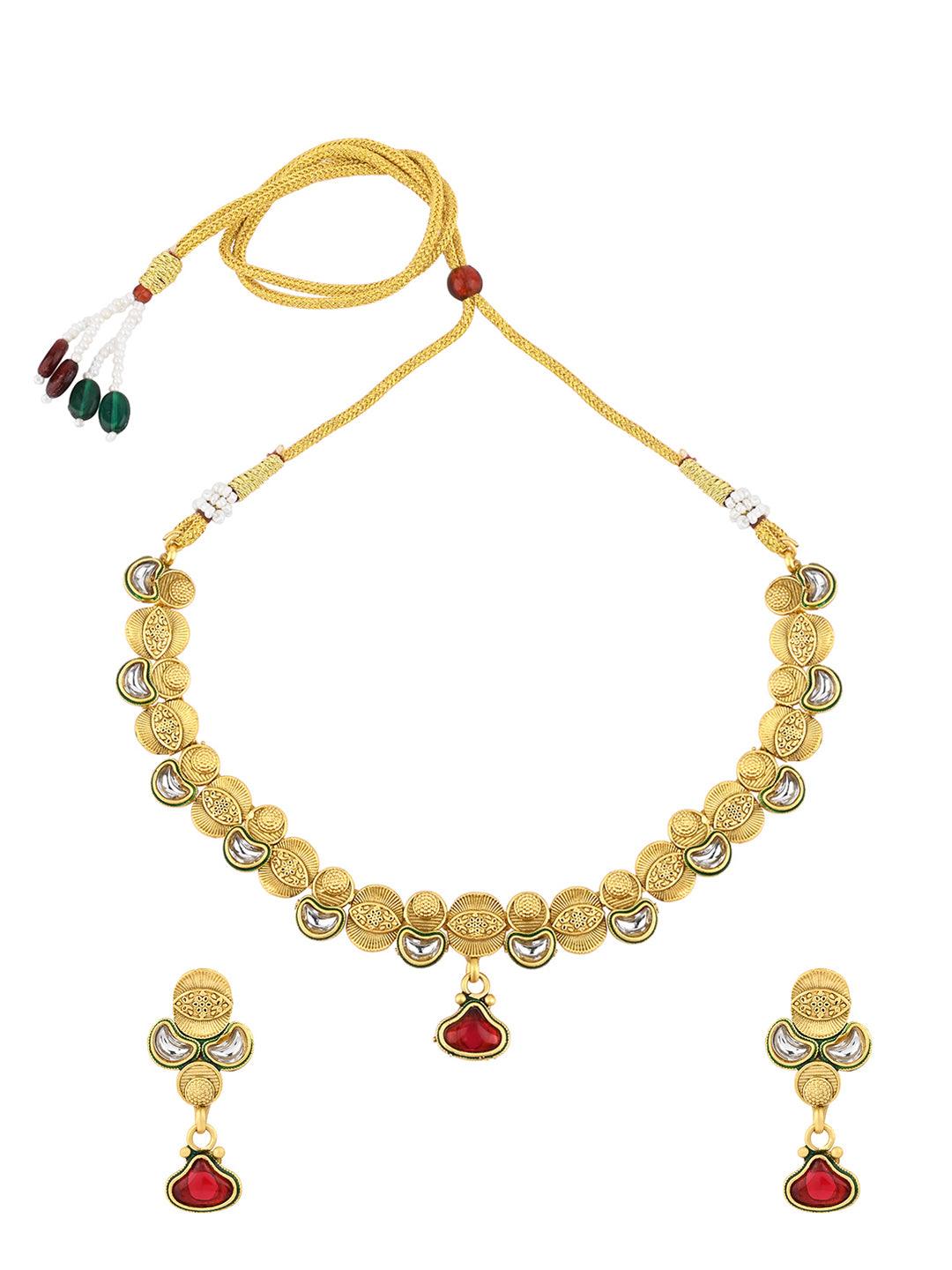 Majestic Kundan Elegance Set - ASMITTA Jewellery
