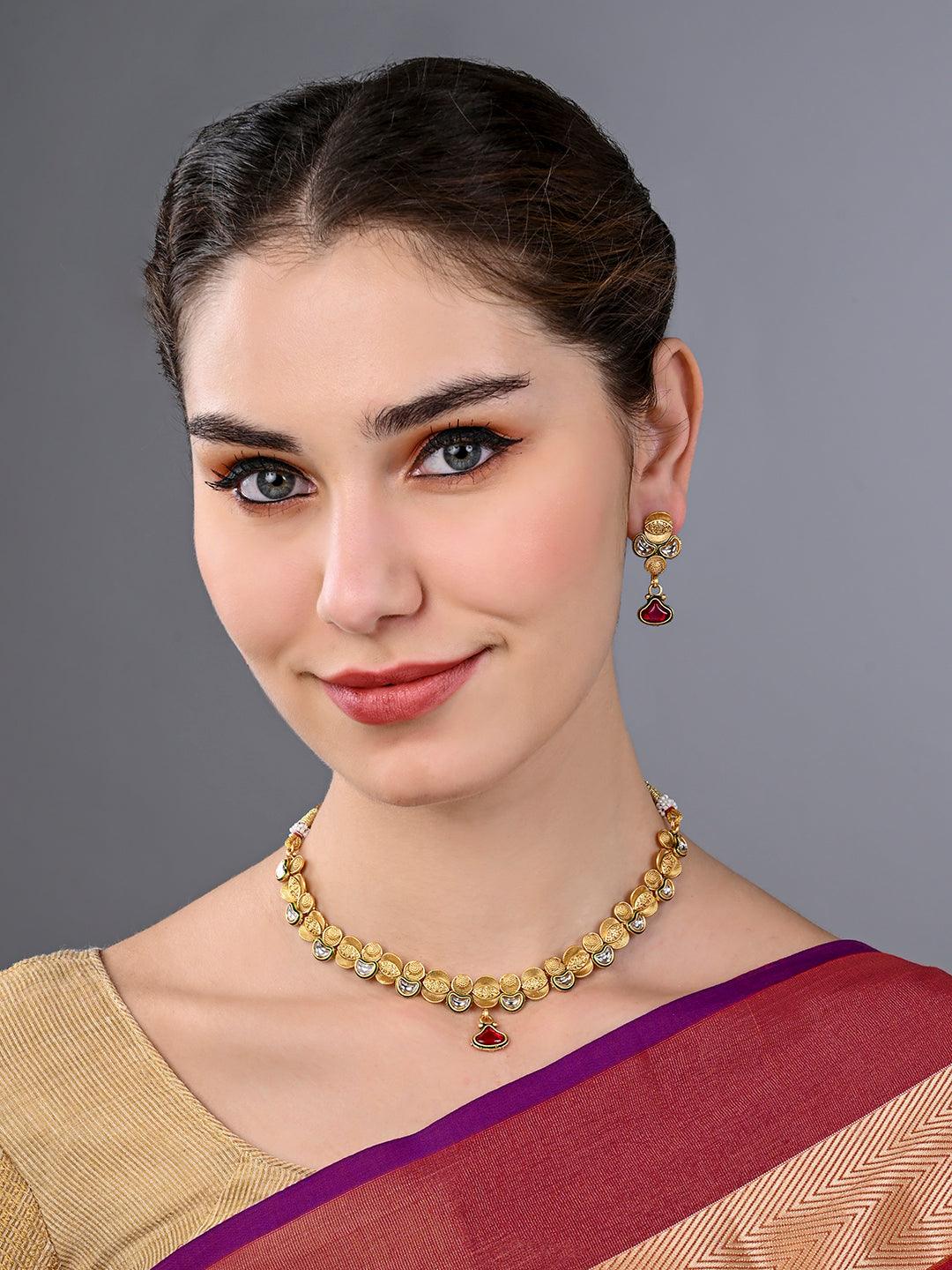 Majestic Kundan Elegance Set - ASMITTA Jewellery
