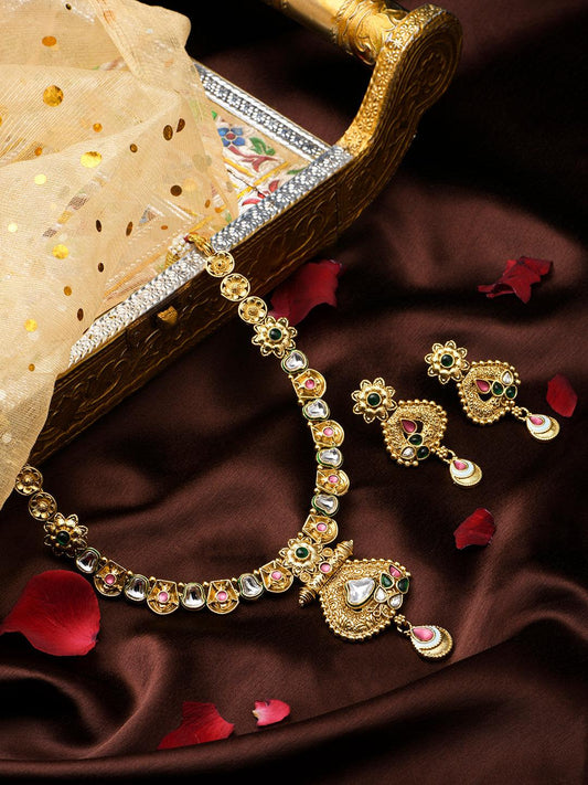 Chic Kundan Heritage Set - ASMITTA Jewellery